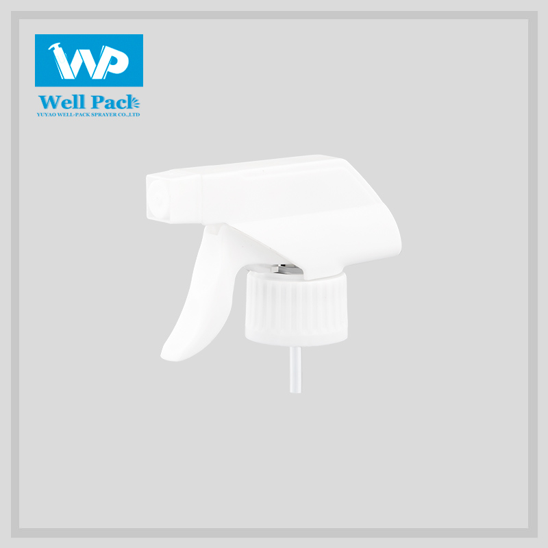 28/410 Geheel witte plastic trekkerspuit plastic pistool voor ontsmettingsmiddel en alcohol